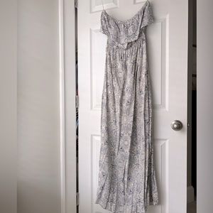 NWT Ethereal by Paper Crane Off-the-Shoulder Maxi Dress, Size Small